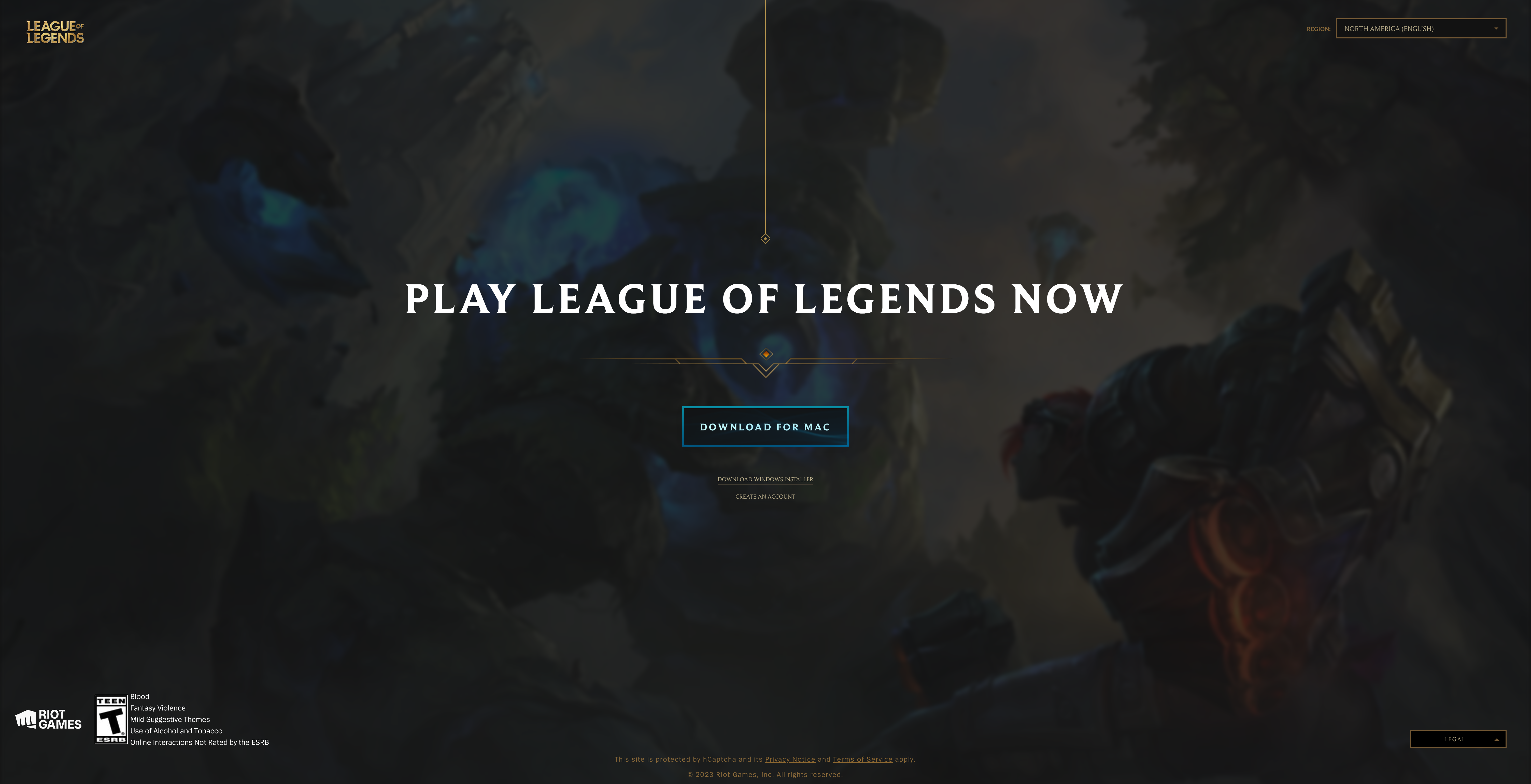 Truy cập vào trang web chính thức của Riot Client